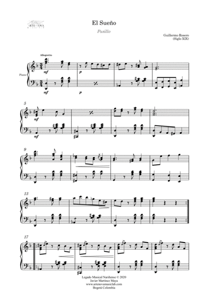 El Sueño - Pasillo for Piano (Latin Folk Music)