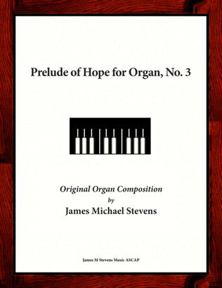 Book cover for Prelude of Hope for Organ, No. 3