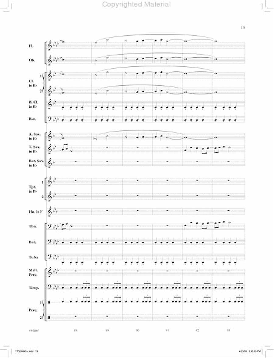 Zodiac Concert Band scores gallery preview page 20