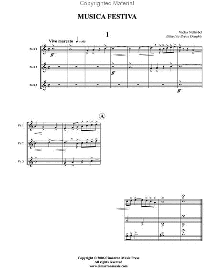 Musica Festiva Woodwind Trio scores gallery preview page 2