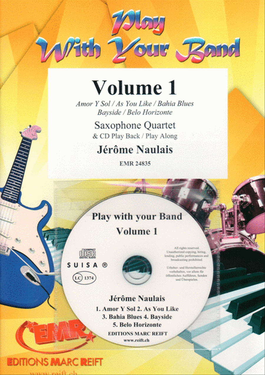 Play With Your Band Volume 1 Saxophone Quartet scores gallery preview page 1