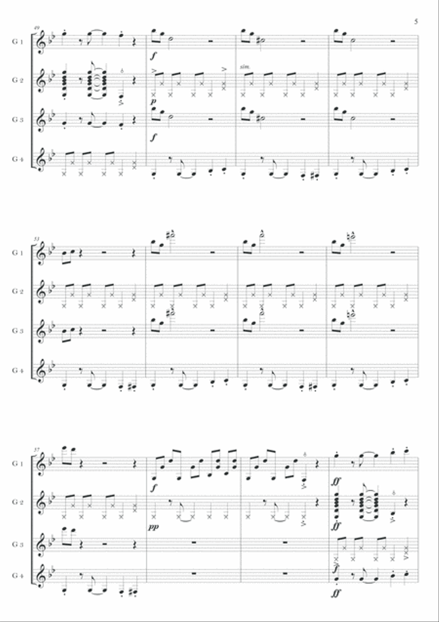 Mission: Impossible Theme from the Paramount Television Series MISSION: IMPOSSIBLE Small Ensemble scores gallery preview page 6