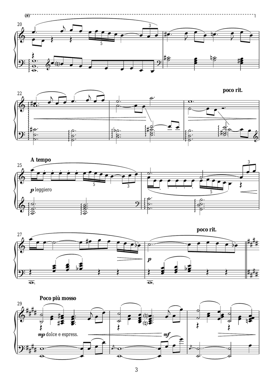 The Fountain Of Valle Giulia At Dawn (from 'The Fountains Of Rome') Piano Solo scores gallery preview page 3