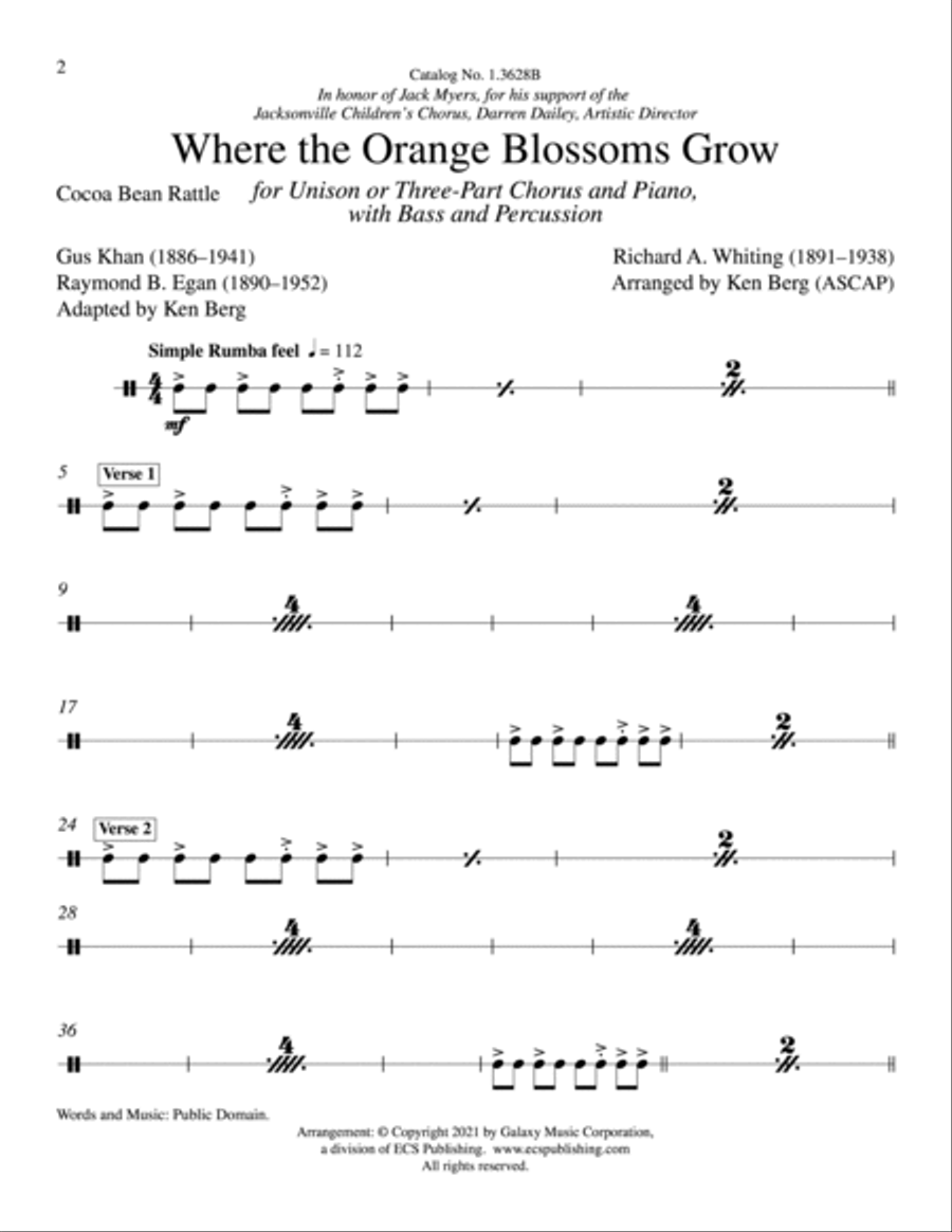 Where the Orange Blossoms Grow Choir scores gallery preview page 3