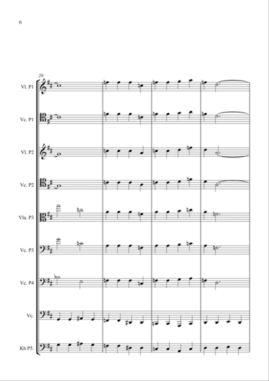Lady Madonna String Quartet scores gallery preview page 6