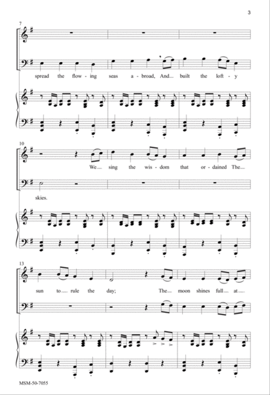 We Sing the Mighty Power of God 4-Part scores gallery preview page 3