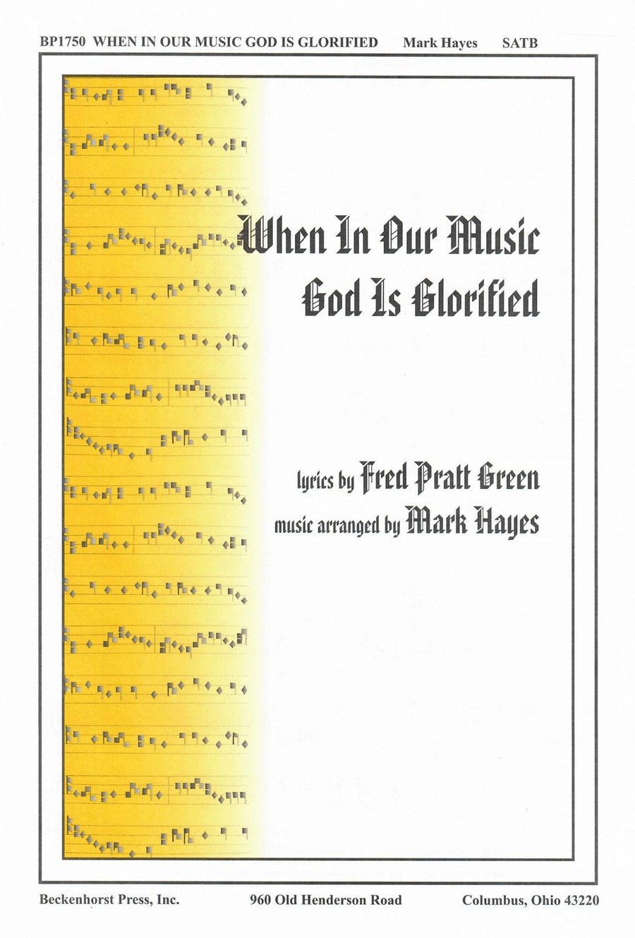 When in Our Music God Is Glorified 4-Part scores gallery preview page 1