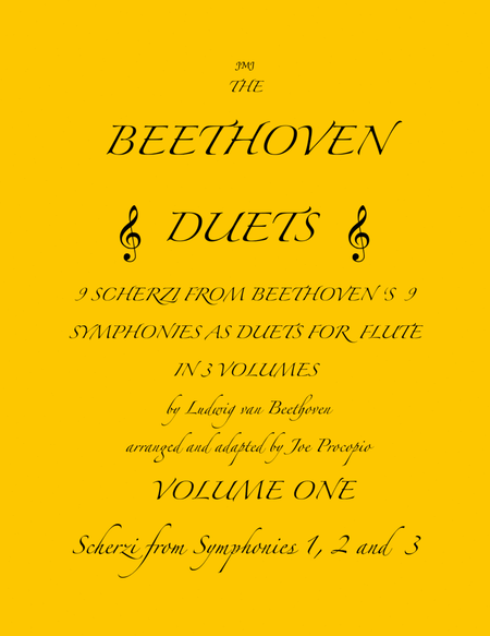The Beethoven Duets For Flute Volume 1 Scherzi 1, 2 and 3 image number null