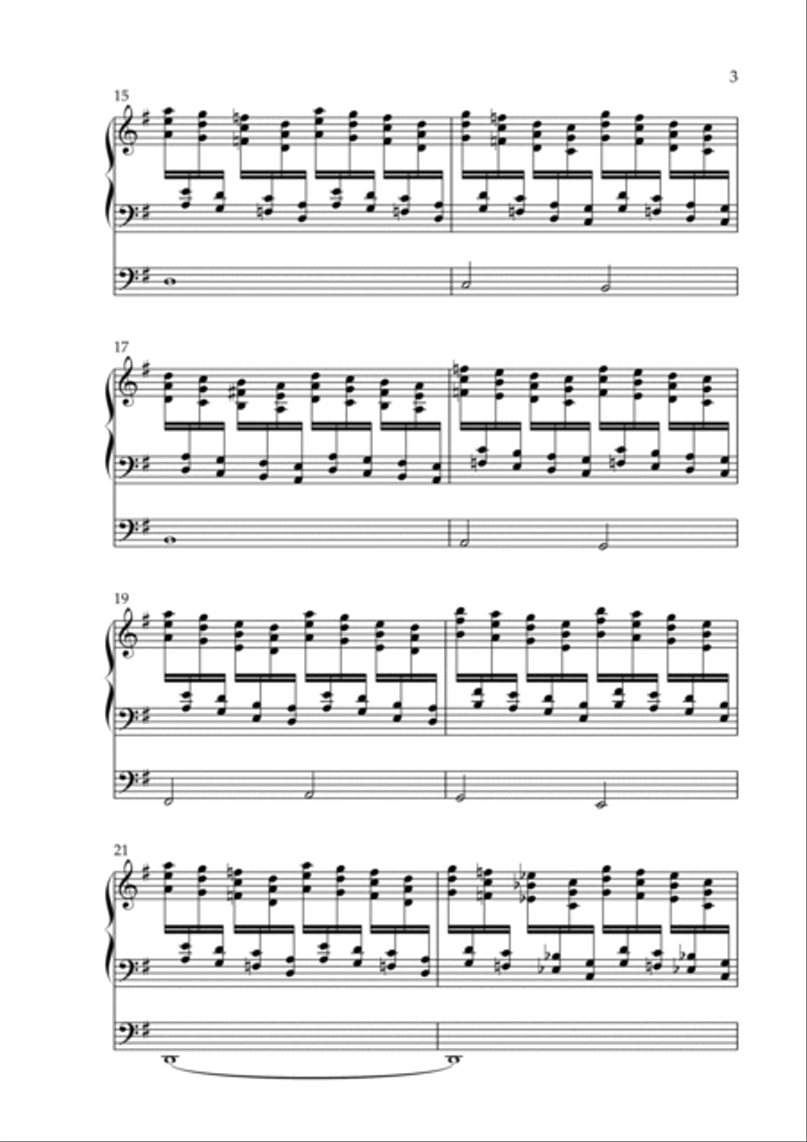 Carillon on Morning Star, Op. 206 (Organ Solo) by Vidas Pinkevicius Organ Solo scores gallery preview page 3