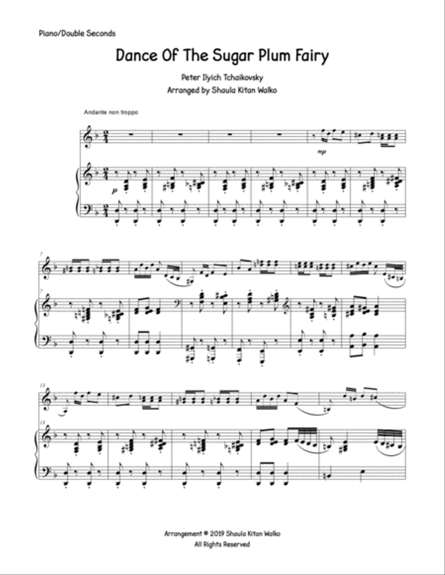 Dance of the Sugar Plum Fairy Percussion Ensemble scores gallery preview page 2