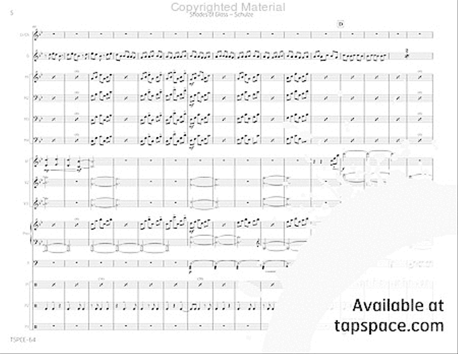 Shades of Glass Percussion Ensemble scores gallery preview page 9