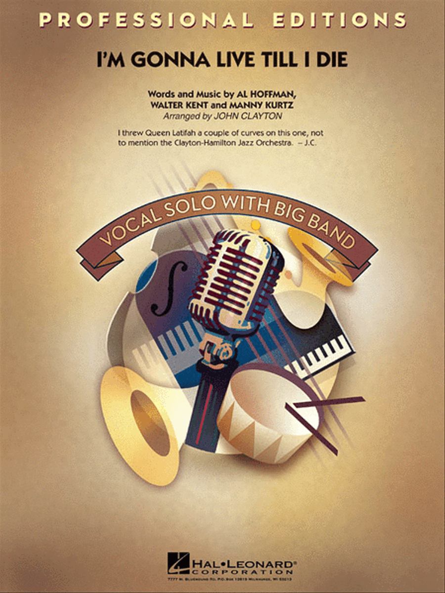 I'm Gonna Live Till I Die Jazz Ensemble scores gallery preview page 1