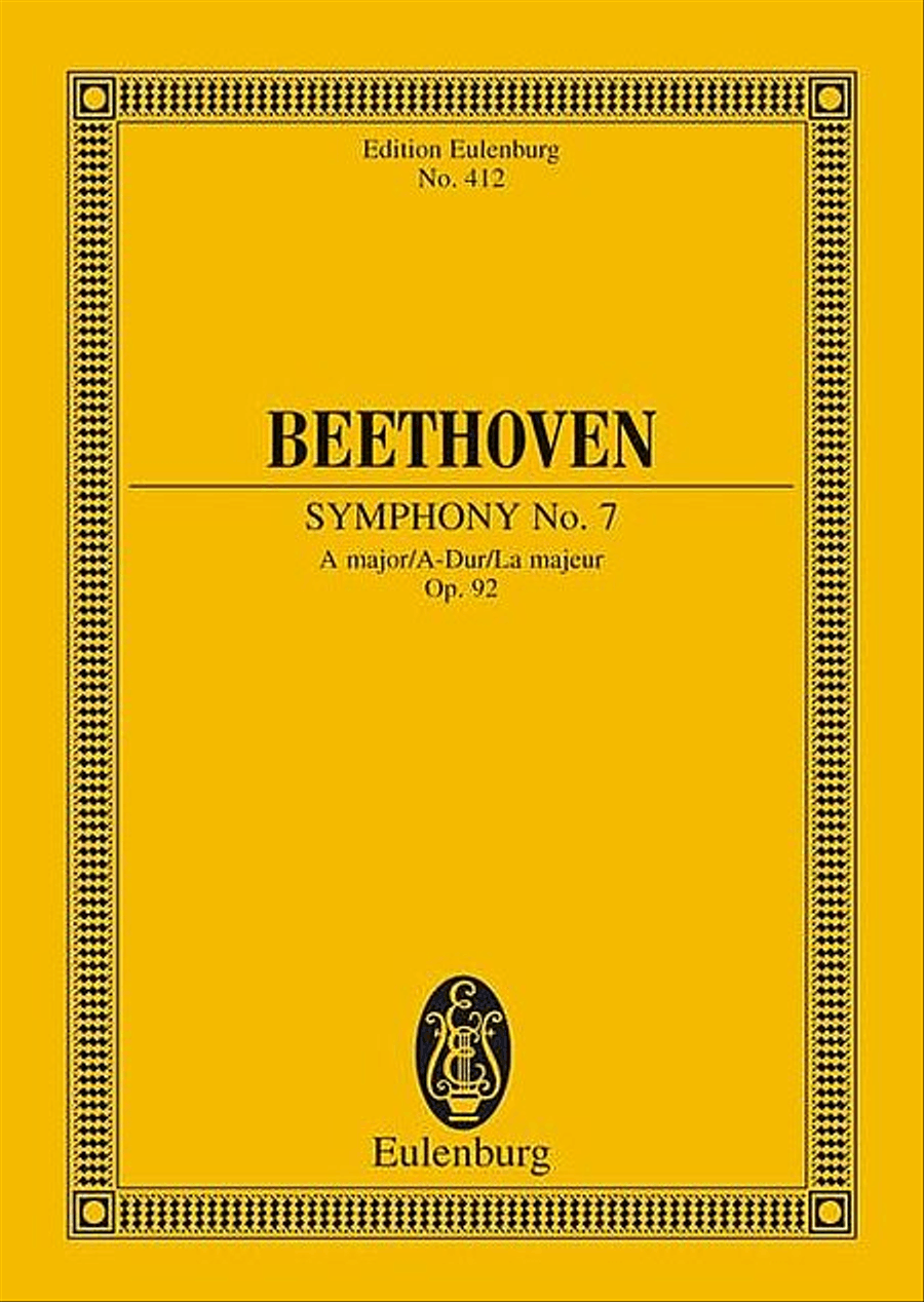 Symphony No. 7 in A Major, Op. 92 Orchestra scores gallery preview page 1