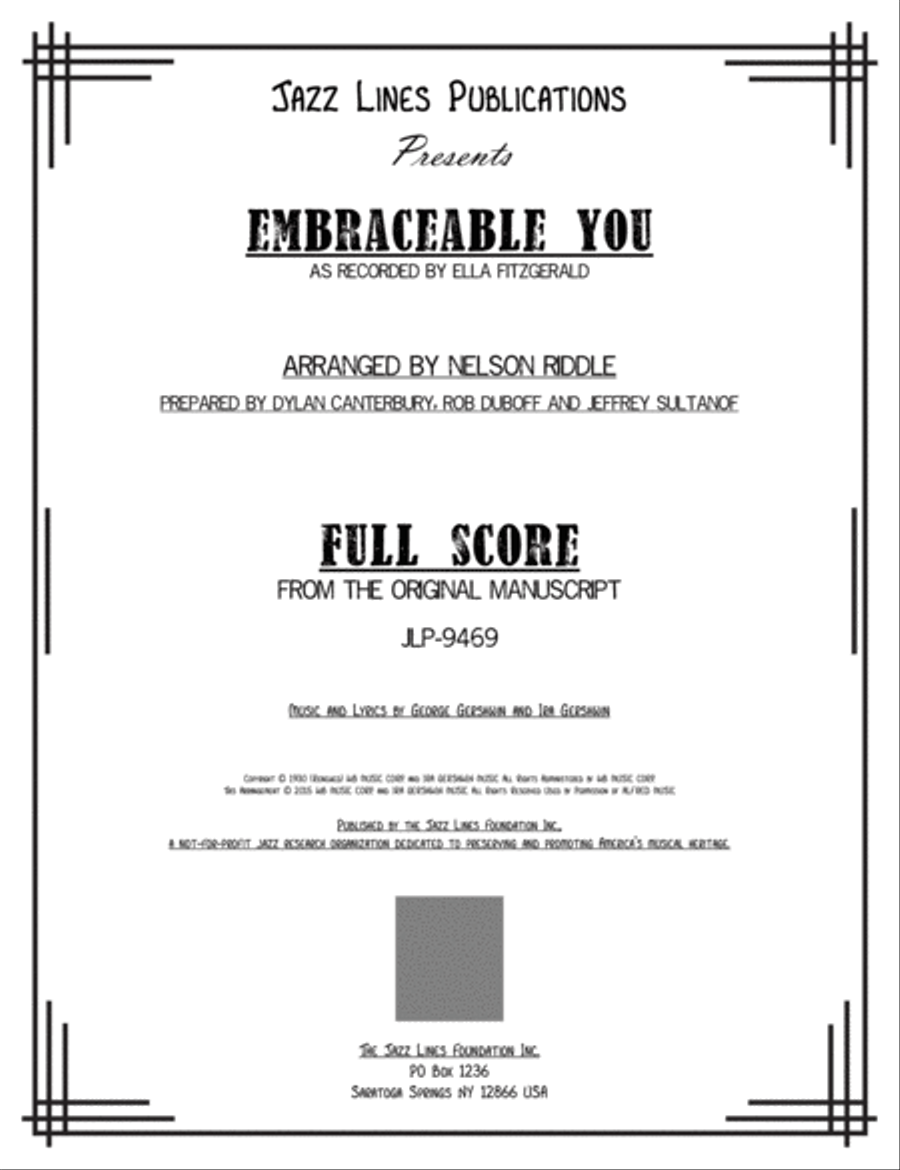 Embraceable You Orchestra scores gallery preview page 2