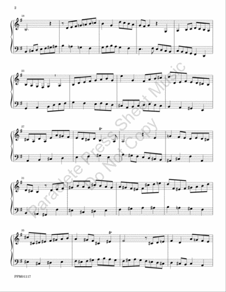 Tribute to Jeremiah Clarke Choir scores gallery preview page 3