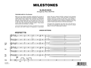 Milestones (arr. Paul Murtha) - Conductor Score (Full Score)