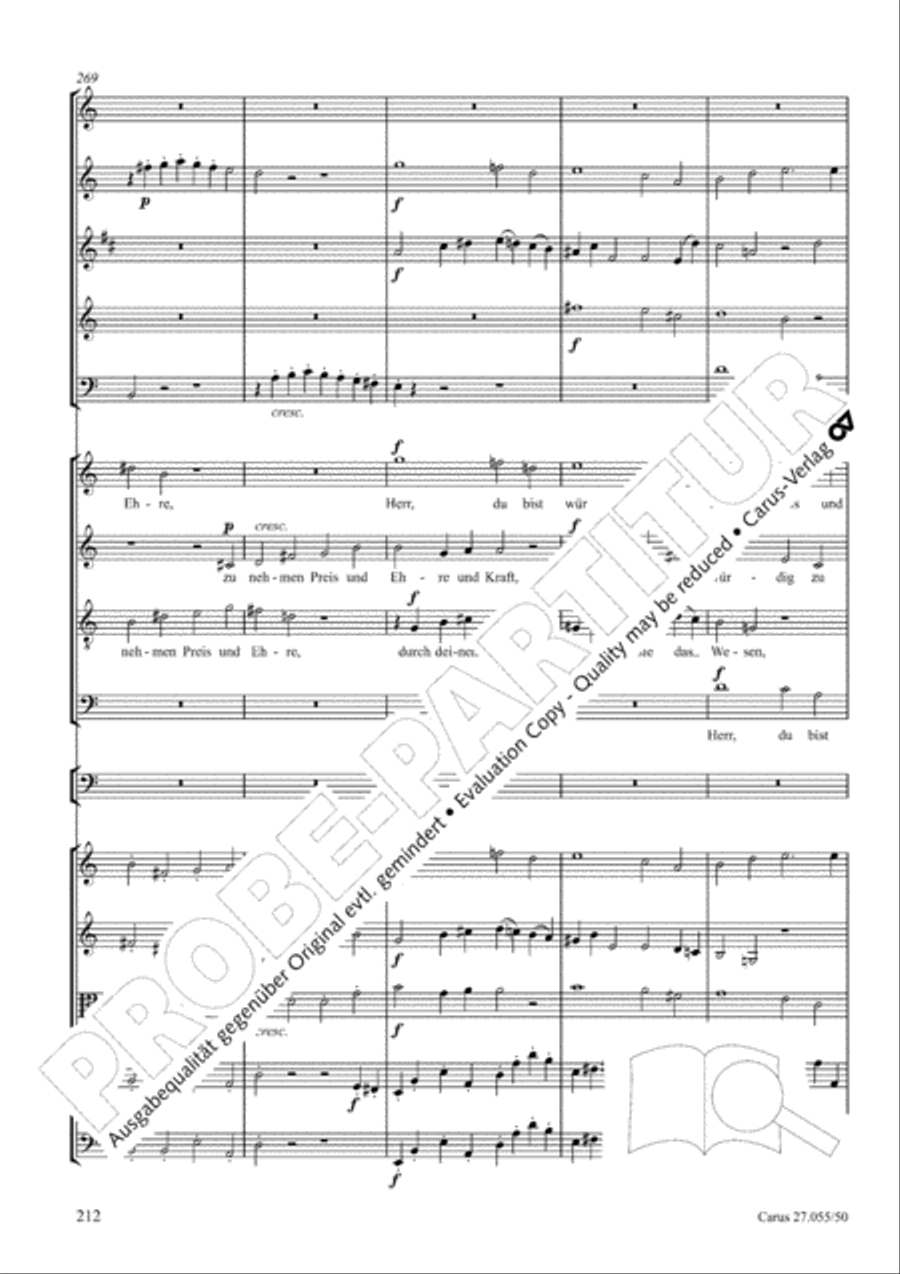 Ein Deutsches Requiem (German Requiem) 4-Part scores gallery preview page 219