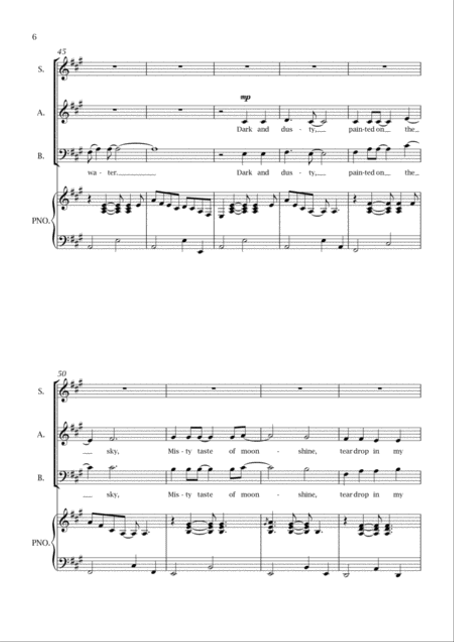 Take Me Home, Country Roads 3-Part scores gallery preview page 6
