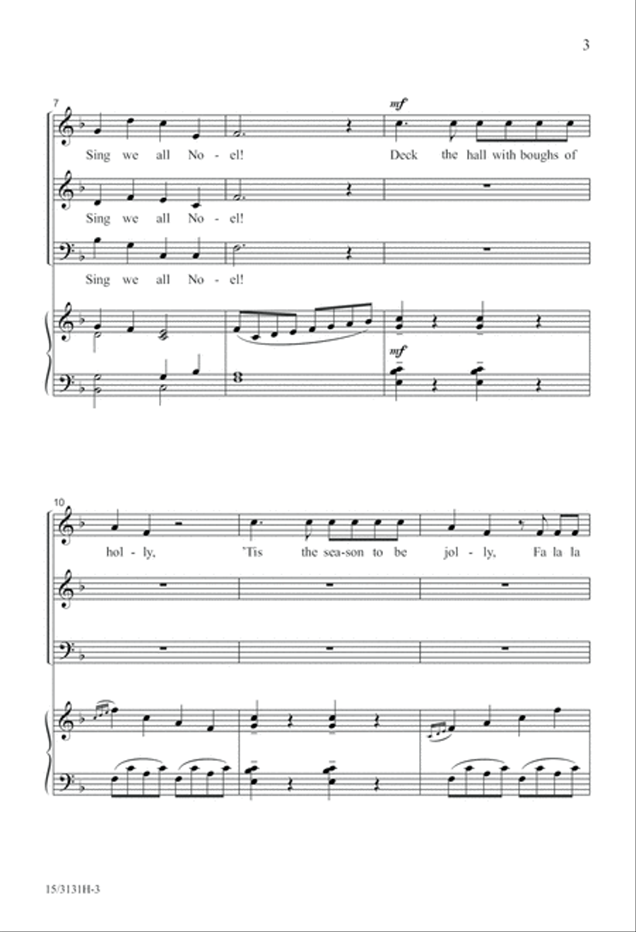 Wolfgang's Christmas Canon 3-Part scores gallery preview page 3