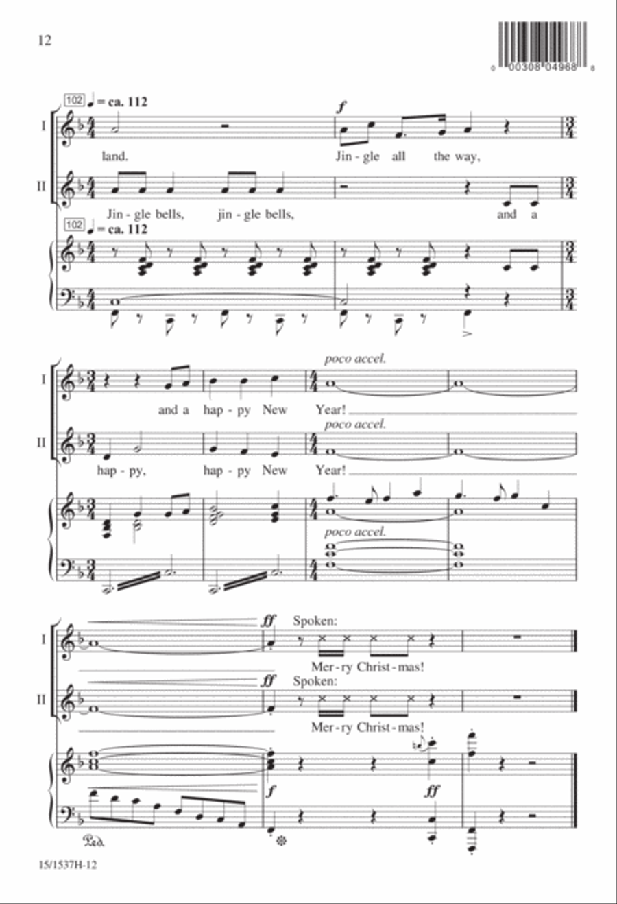 Christmas...In About Three Minutes 2-Part scores gallery preview page 13