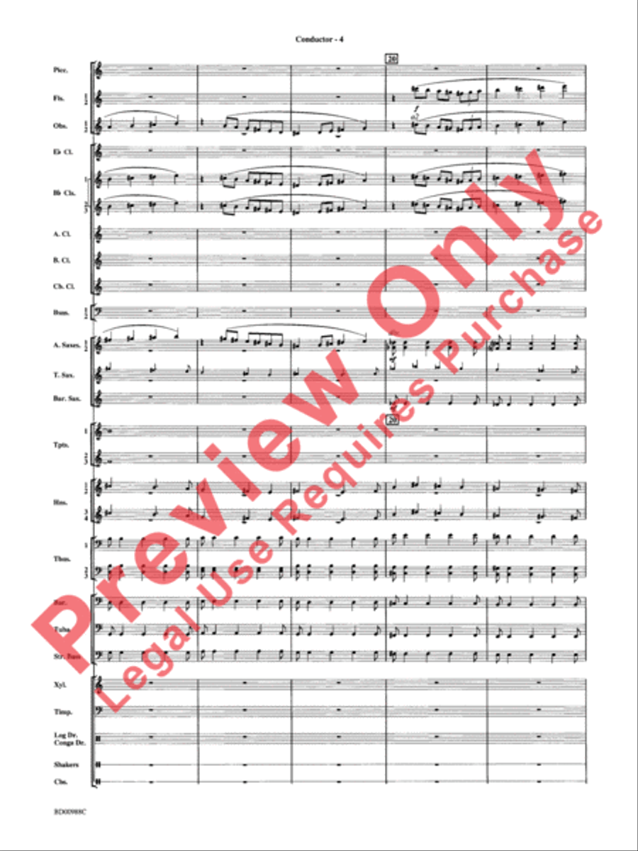 Kilimanjaro: An African Portrait Concert Band scores gallery preview page 7