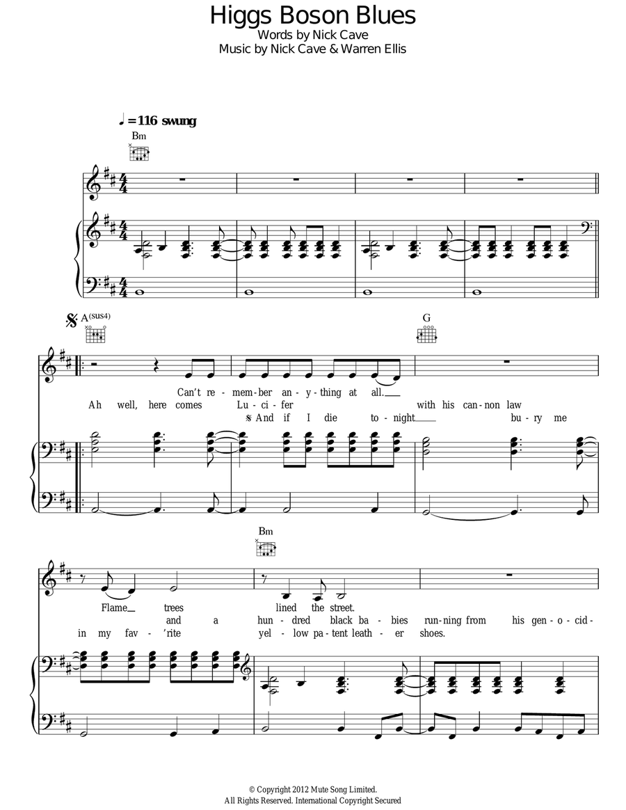 Higgs Boson Blues Guitar scores gallery preview page 1