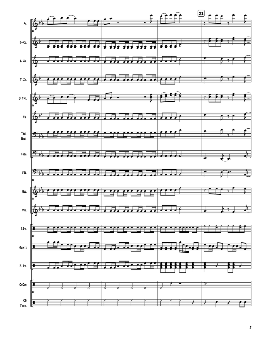 Higher Higher Marching Band scores gallery preview page 6