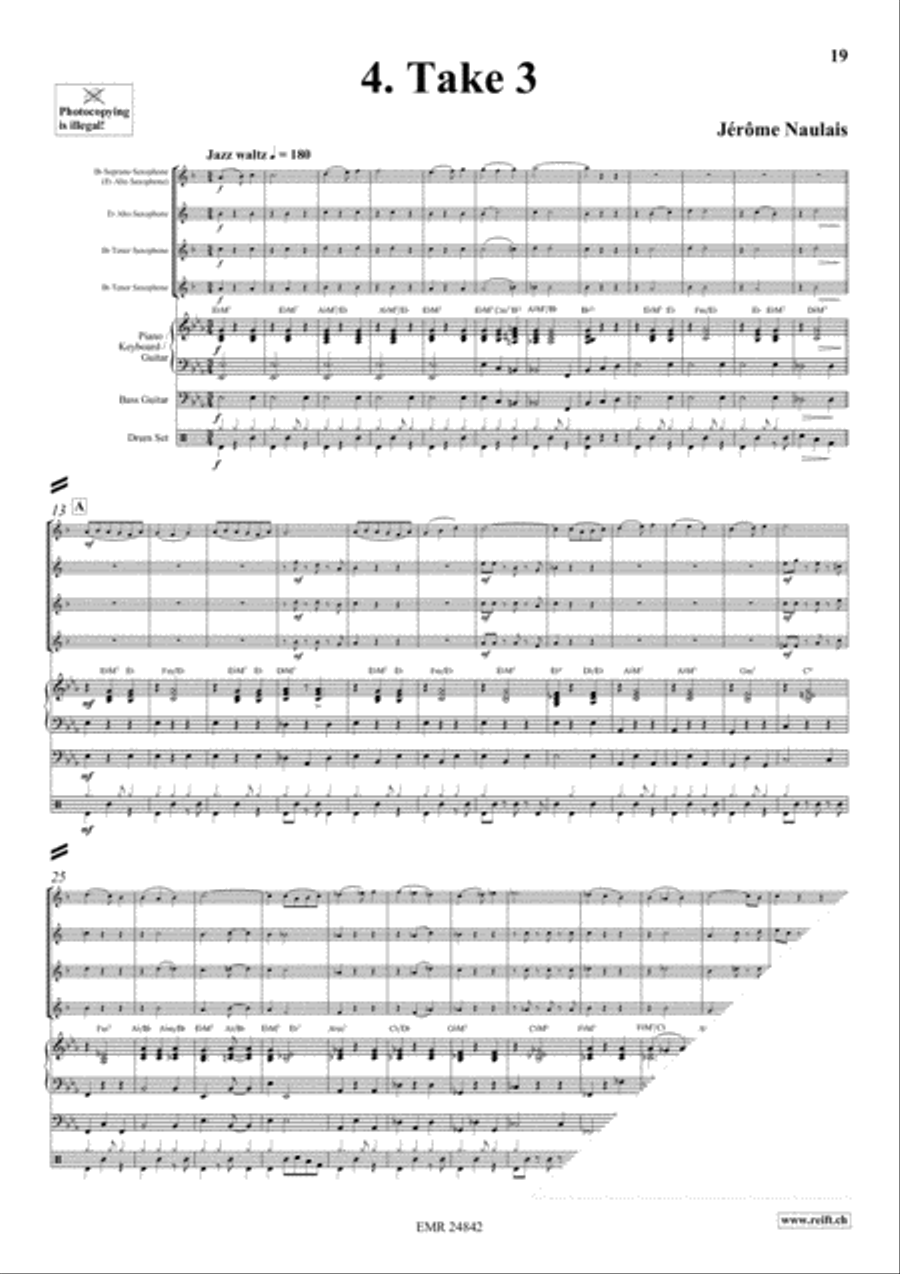 Play With Your Band Volume 4 Saxophone Ensemble scores gallery preview page 7