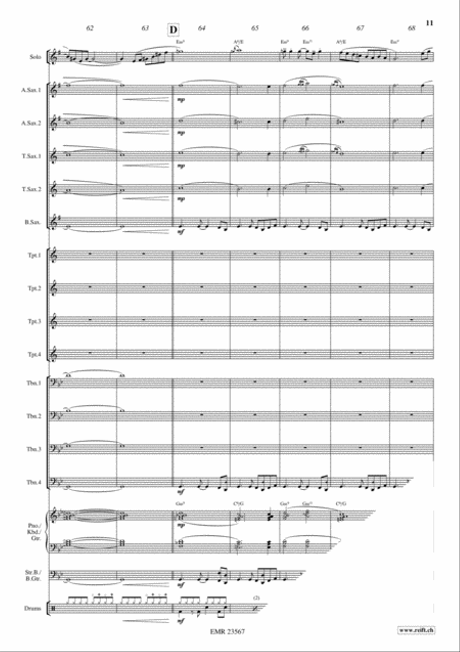 Funkysax Big Band scores gallery preview page 11