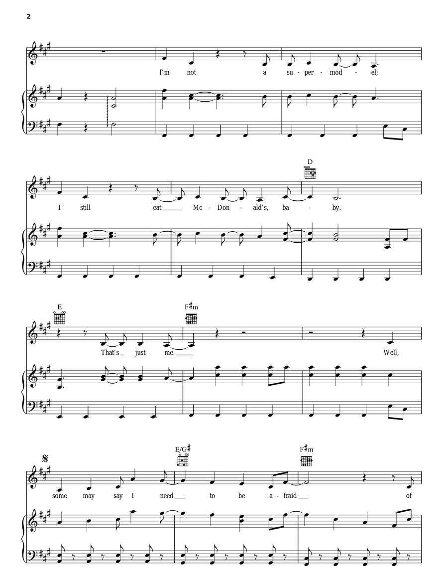 La La Land Piano, Vocal, Guitar scores gallery preview page 2