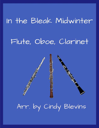 In the Bleak Midwinter, for Flute, Oboe and Clarinet