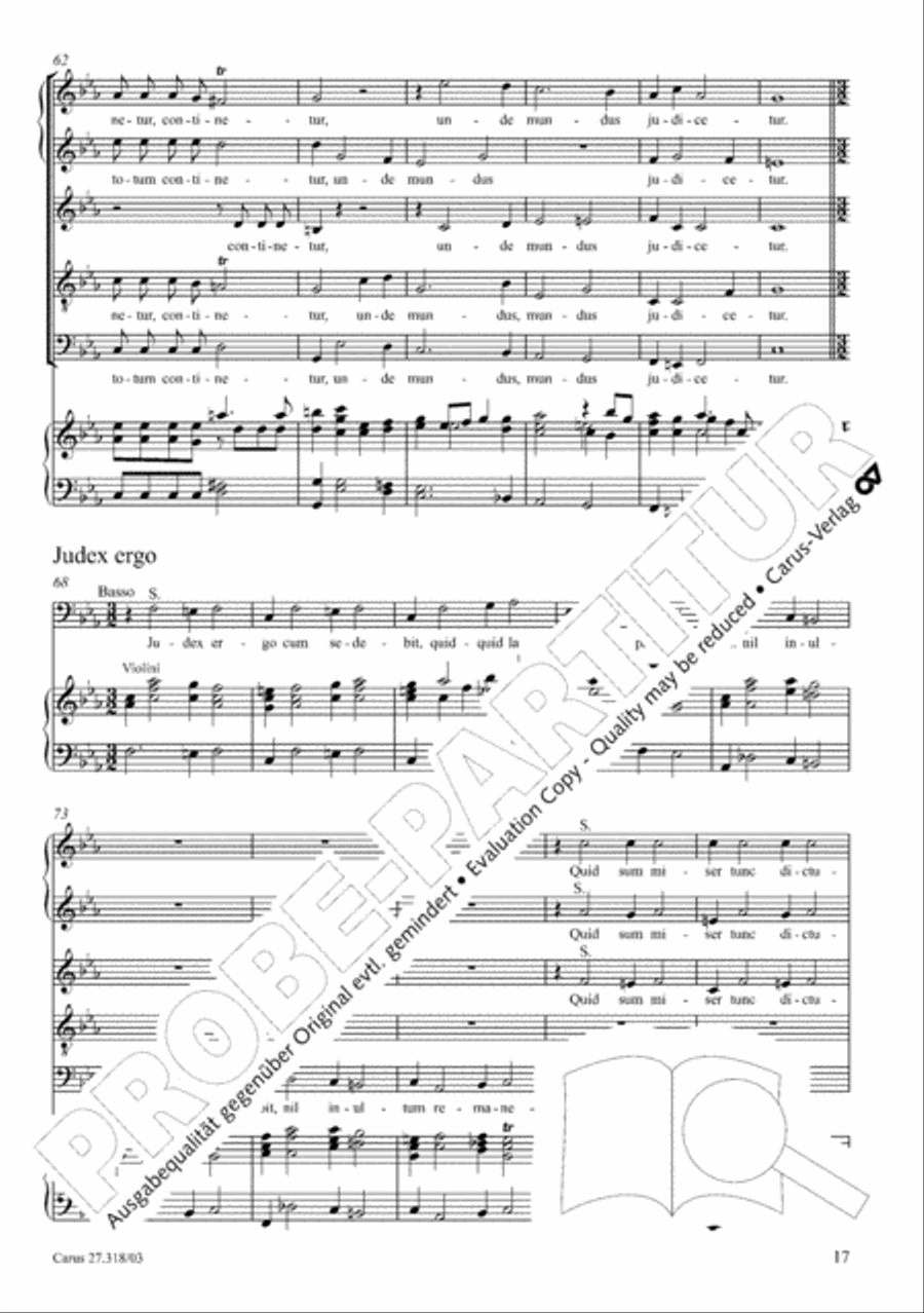 Requiem in F minor SSATB scores gallery preview page 18