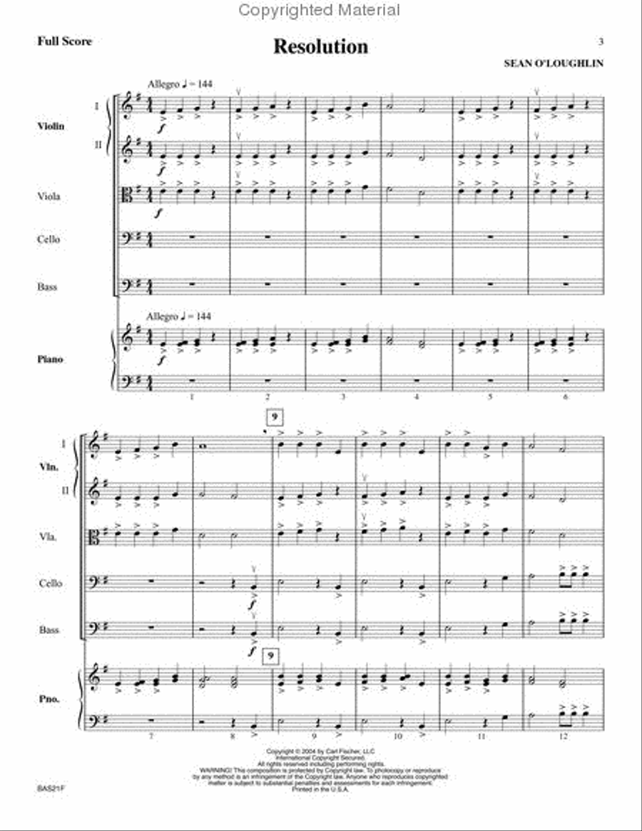 Resolution String Orchestra scores gallery preview page 2