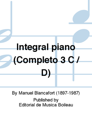 Integral piano (Completo 3 C / D)