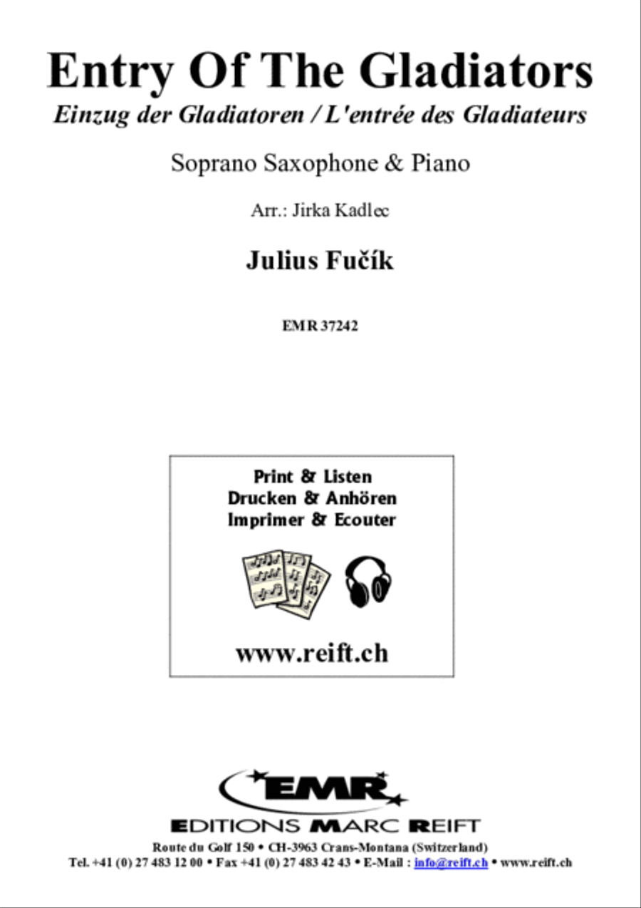 Entry Of The Gladiators Soprano Saxophone scores gallery preview page 2