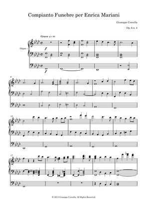 Compianto Funebre per Enrica Mariani, Op. 6 No. 4