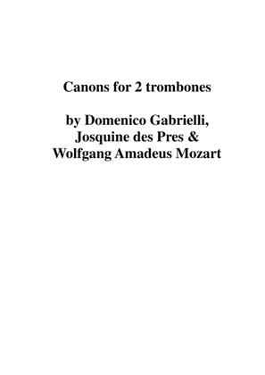 Canons for Two Trombones