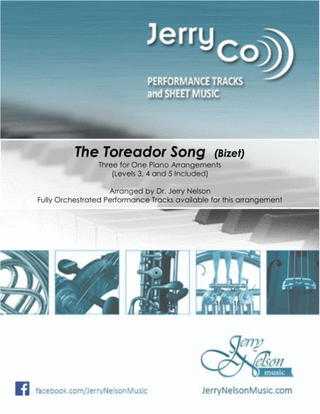 Toreador Song, The - Bizet (3 for 1 PIANO arrangements) image number null