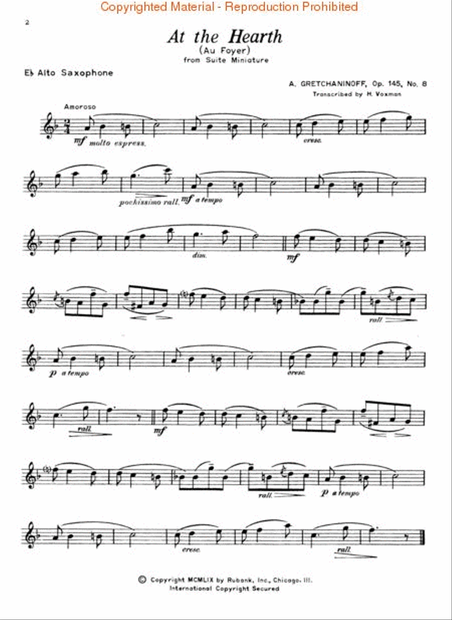 Concert and Contest Collections - Alto Saxophone (Alto Saxophone solo part)