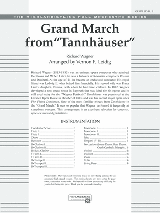 Grand March from Tannhäuser: Score