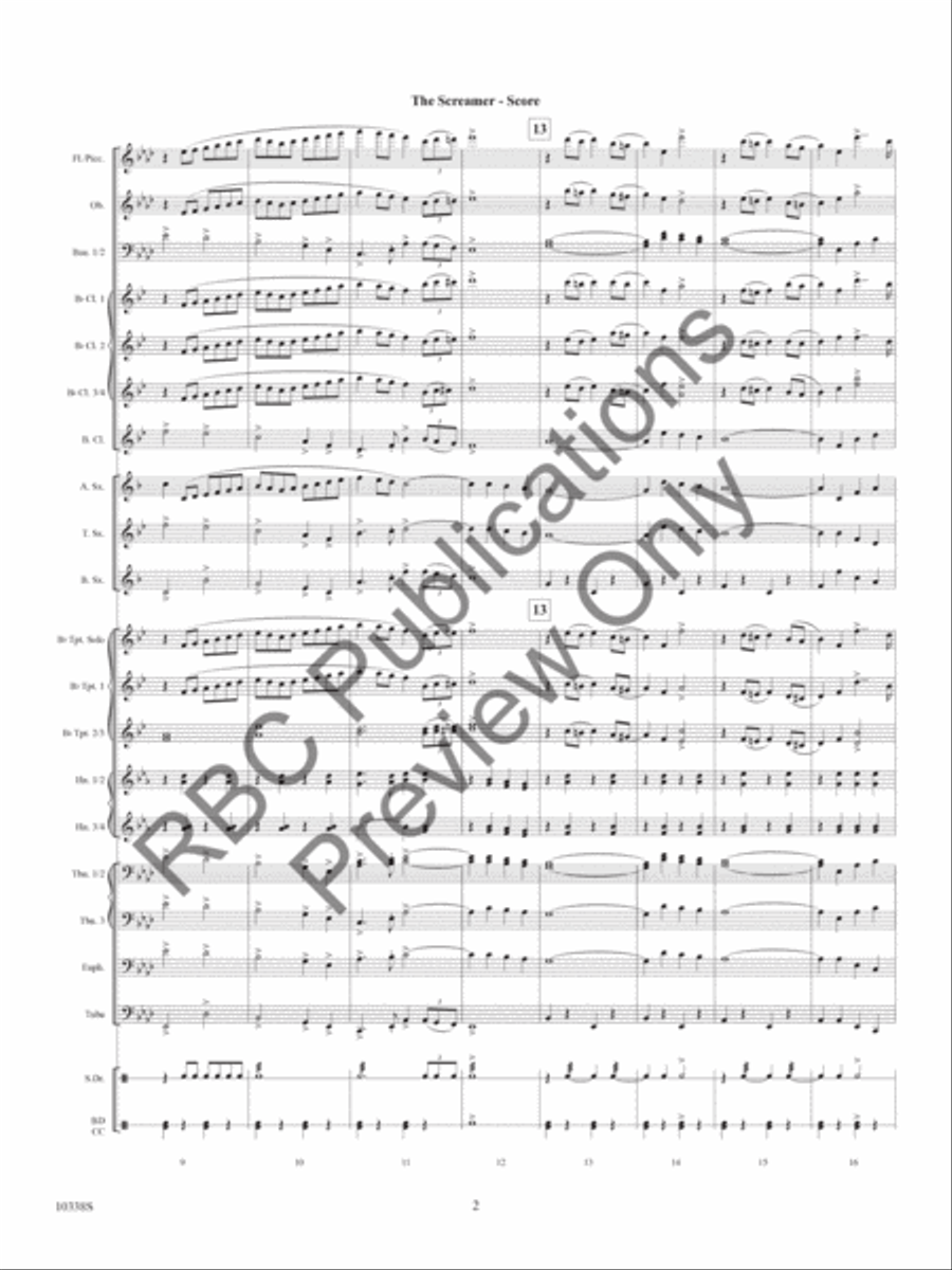 The Screamer Concert Band scores gallery preview page 5