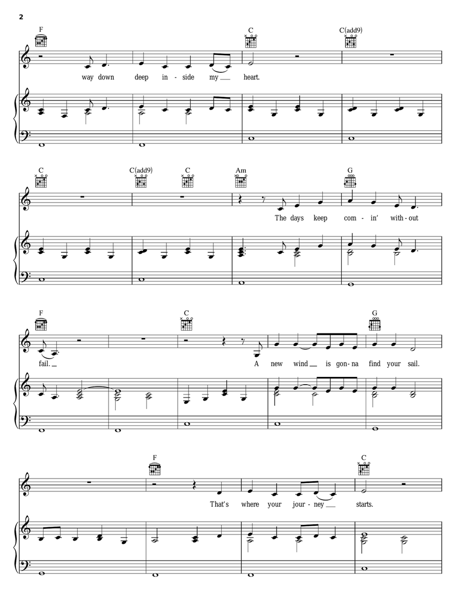 Please Remember Me Please Remember Me Piano, Vocal, Guitar scores gallery preview page 2