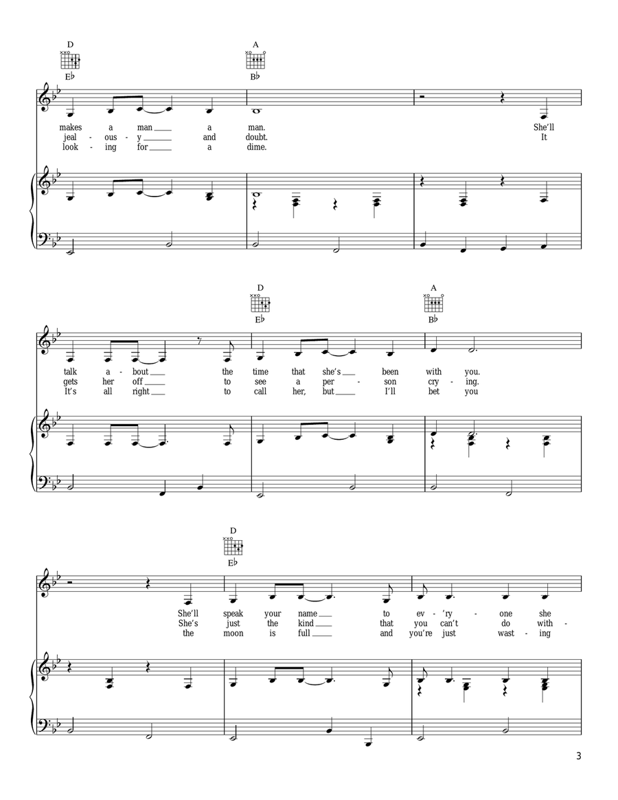 Christine's Tune Christine's Tune Piano, Vocal, Guitar scores gallery preview page 3