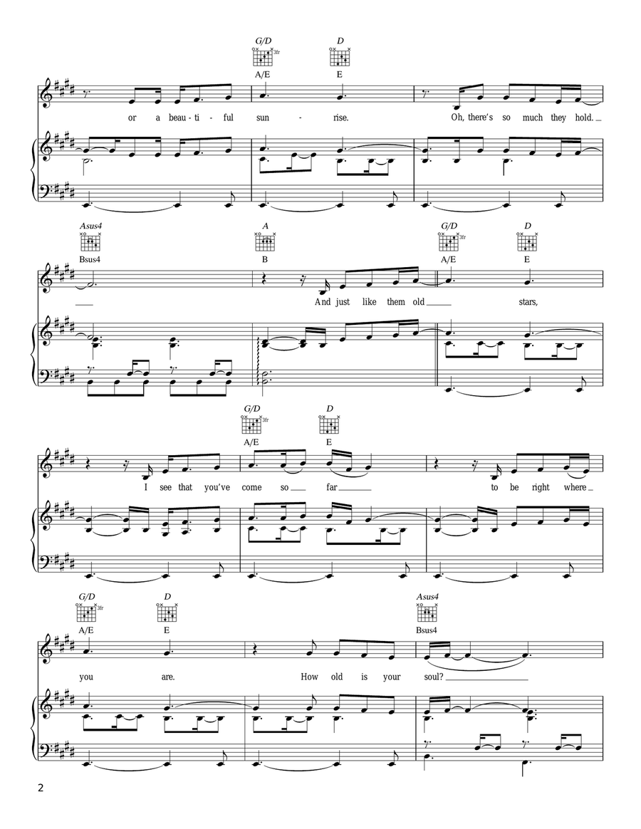 I Won't Give Up Acoustic Guitar scores gallery preview page 2