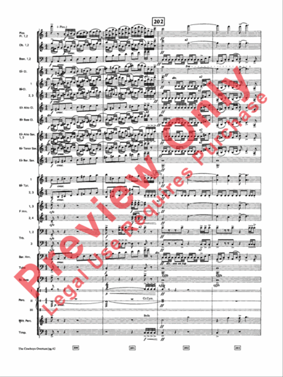 The Cowboys Concert Band scores gallery preview page 43