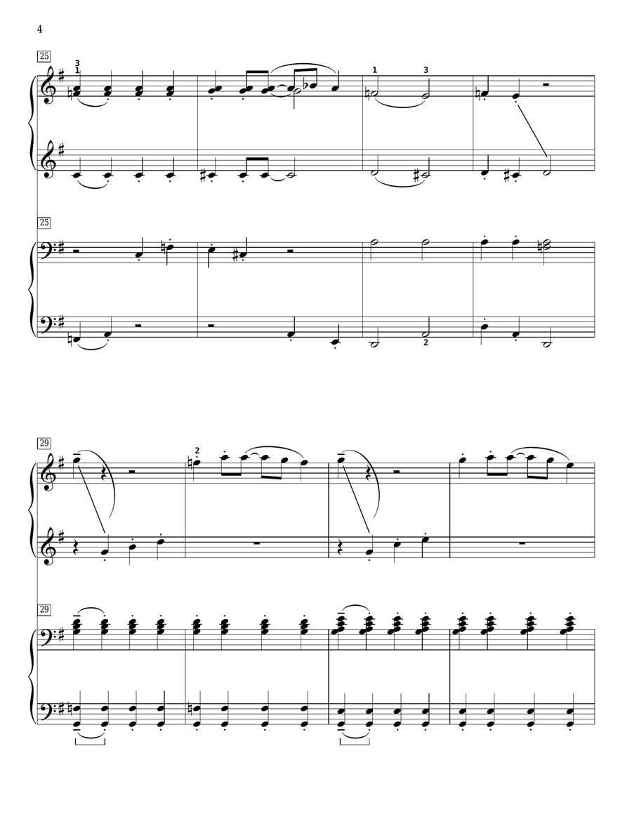 Crescent City Connection Crescent City Connection Piano Duet scores gallery preview page 4
