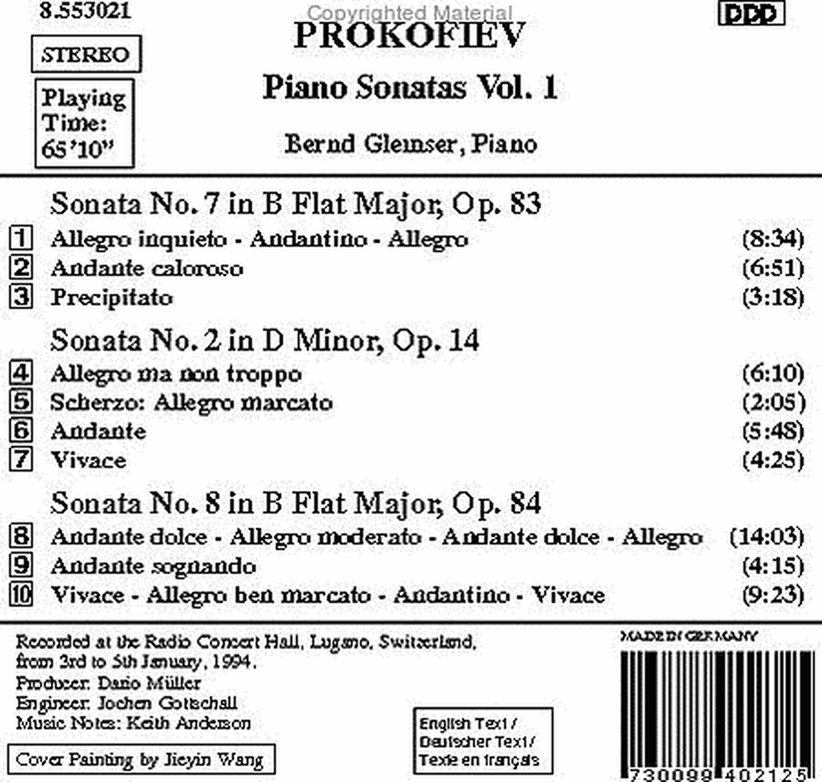 Piano Sonatas Vol. 1 image number null