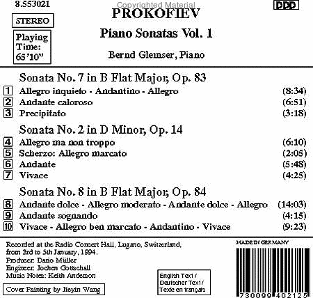 Piano Sonatas Vol. 1 image number null