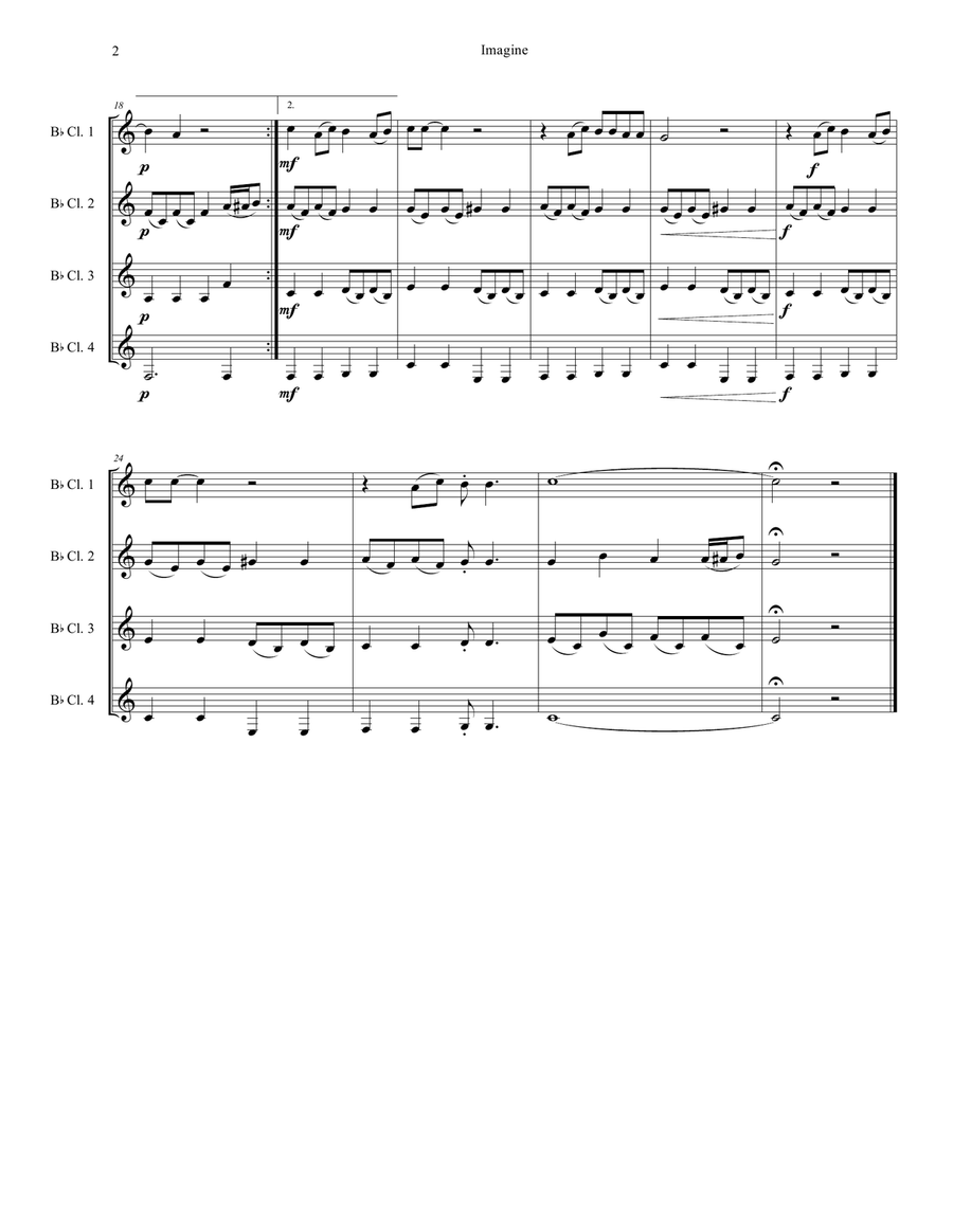 Imagine Woodwind Quartet scores gallery preview page 2
