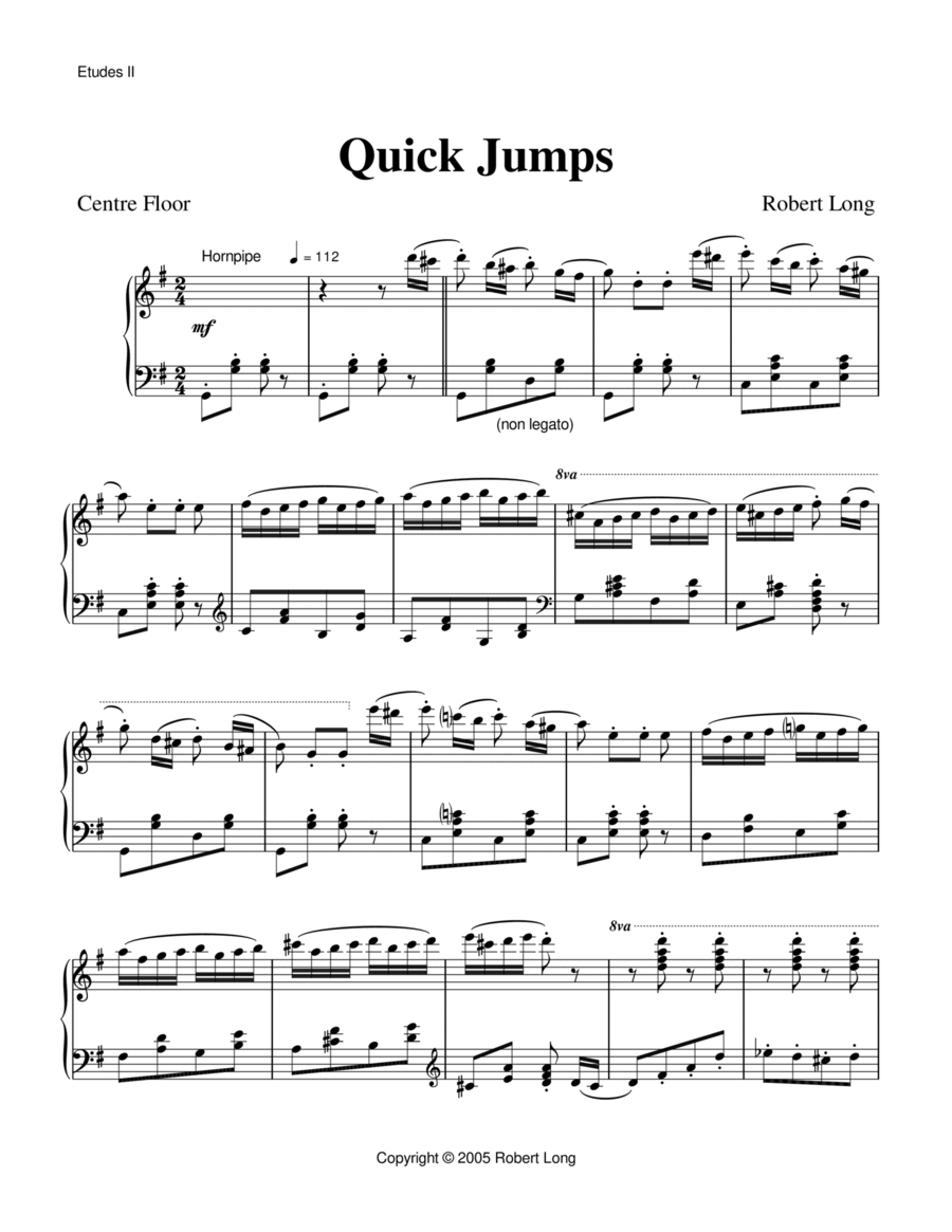Ballet Piano Sheet Music: Quick Jumps from Etudes II image number null
